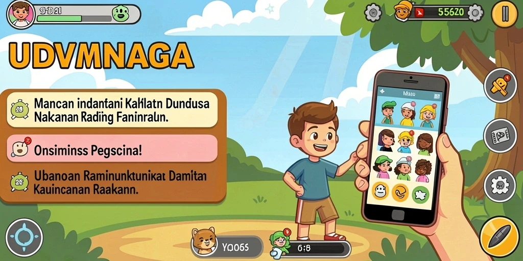 Tampilan menu utama yang menarik dan intuitif.