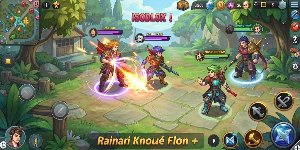 Screenshot menunjukkan tampilan antarmuka game yang menarik.
