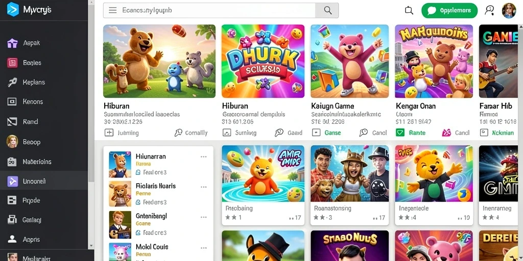 Tampilan gameplay yang menarik dengan grafis yang tajam.