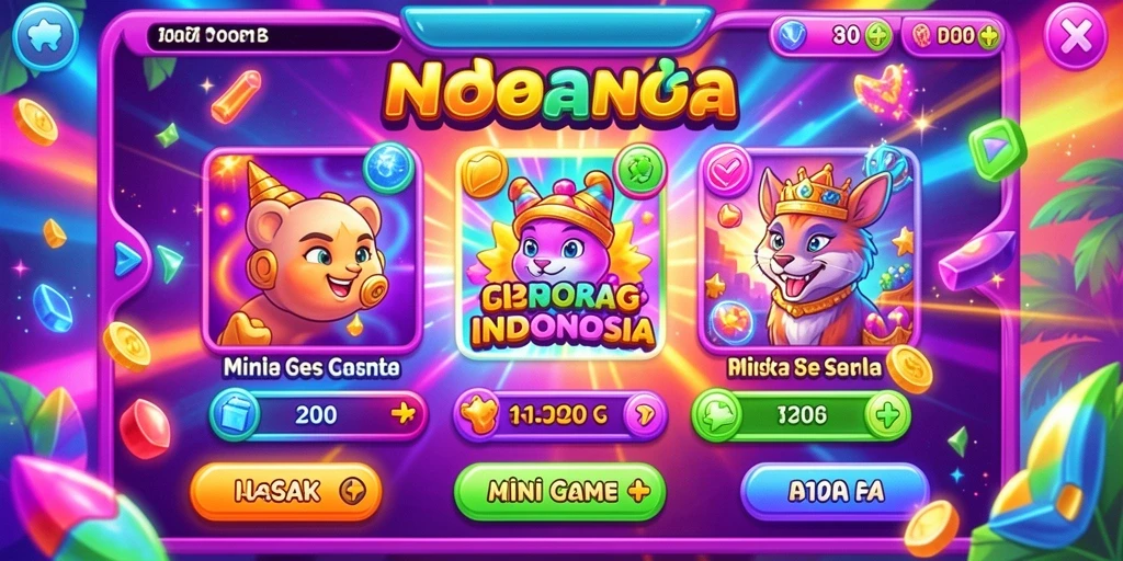 Tampilan grafis yang memukau di permainan slot.