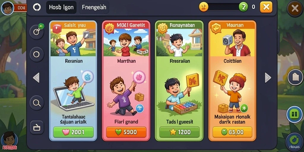 Tangkapan layar pertama menunjukkan karakter utama dalam aksi pertarungan.