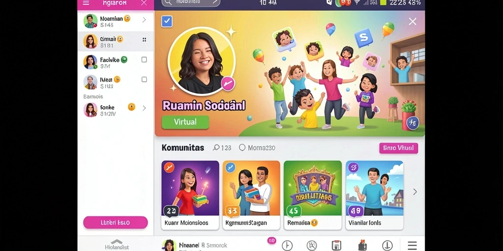 Tampilan awal aplikasi MERDEKA138 yang menarik.