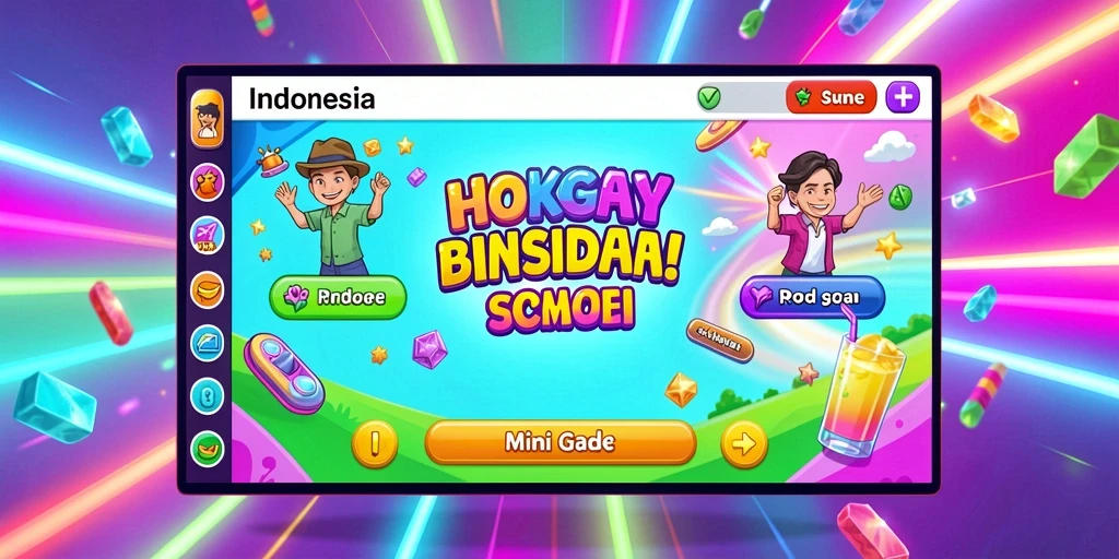 Tampilan grafis yang menarik dan penuh warna.