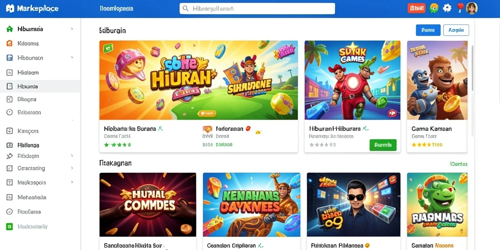 Tampilan awal permainan dengan karakter yang dapat disesuaikan.