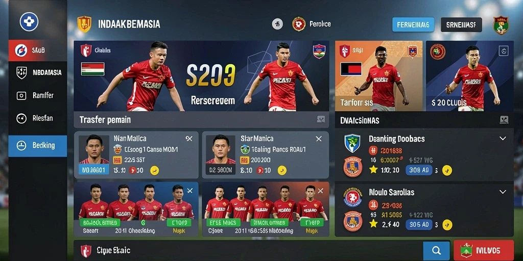 Tampilan menu utama PC777 yang menarik.
