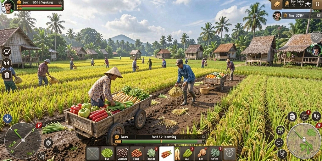 Tampilan awal permainan yang menarik dan mudah dipahami.