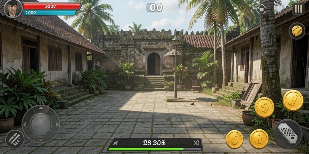 Screenshot menampilkan karakter utama dalam pertempuran seru.