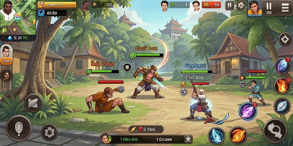 Tampilan awal game yang menarik dan intuitif.