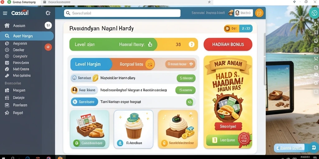 Screenshot aplikasi menunjukkan antarmuka belanja yang bersih dan menarik.