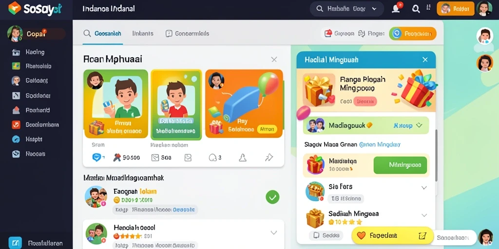 Tampilan antarmuka yang menarik dan user-friendly.
