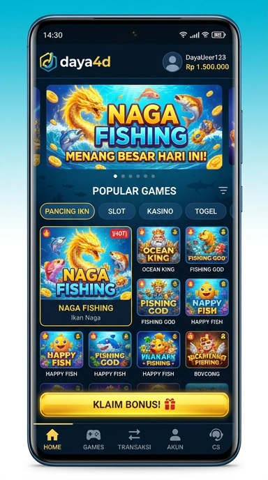 Cuplikan layar menu unduhan daya4d untuk perangkat Android